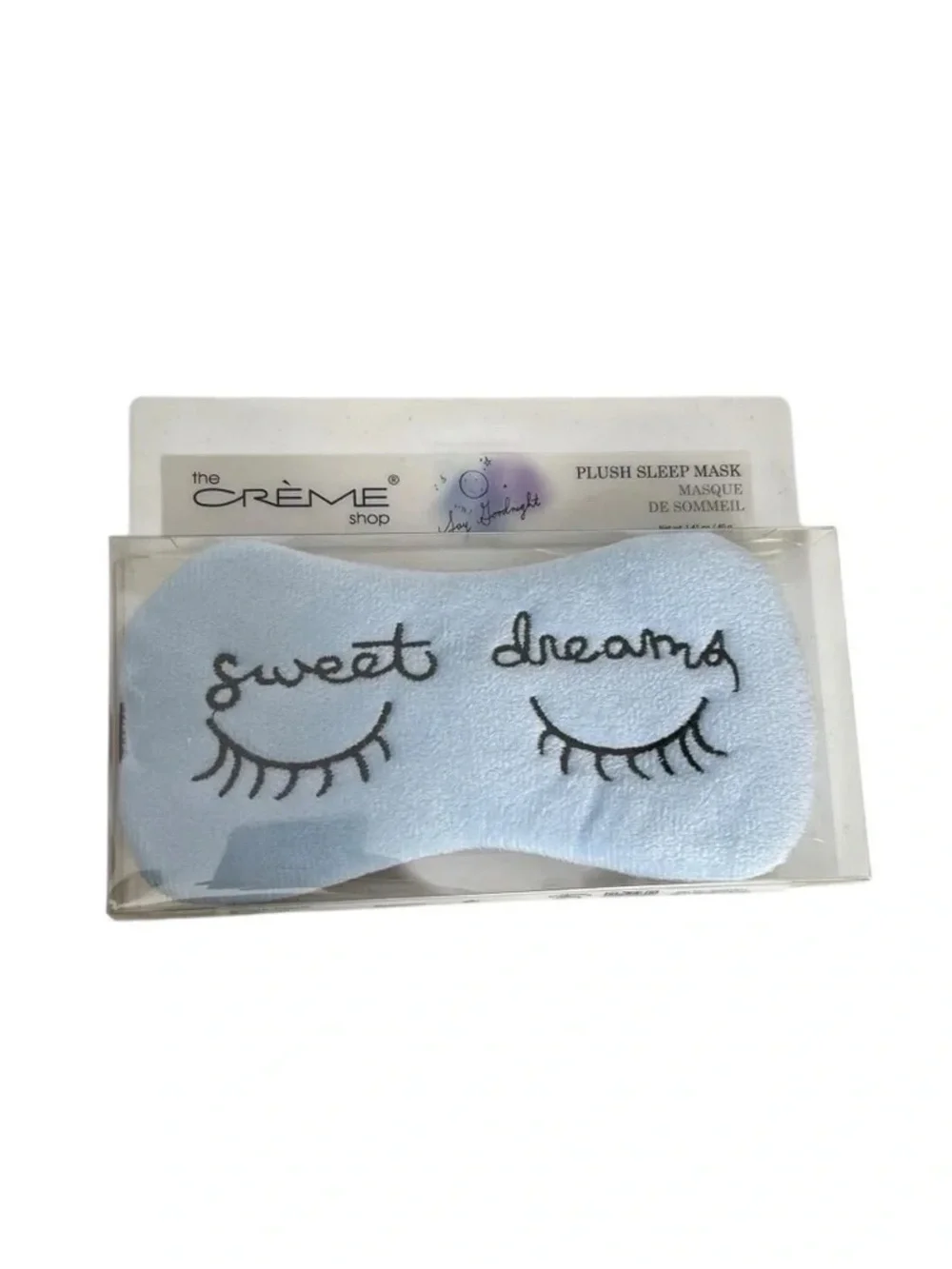 The Crème Shop Light Blue 'Sweet Dreams' Plush Sleep Mask
